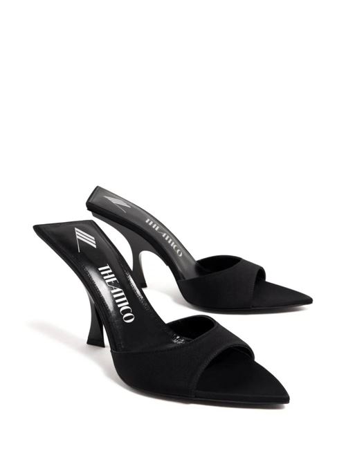 black peep toe pointed toe square open back single toe THE ATTICO | 241WS789V015100